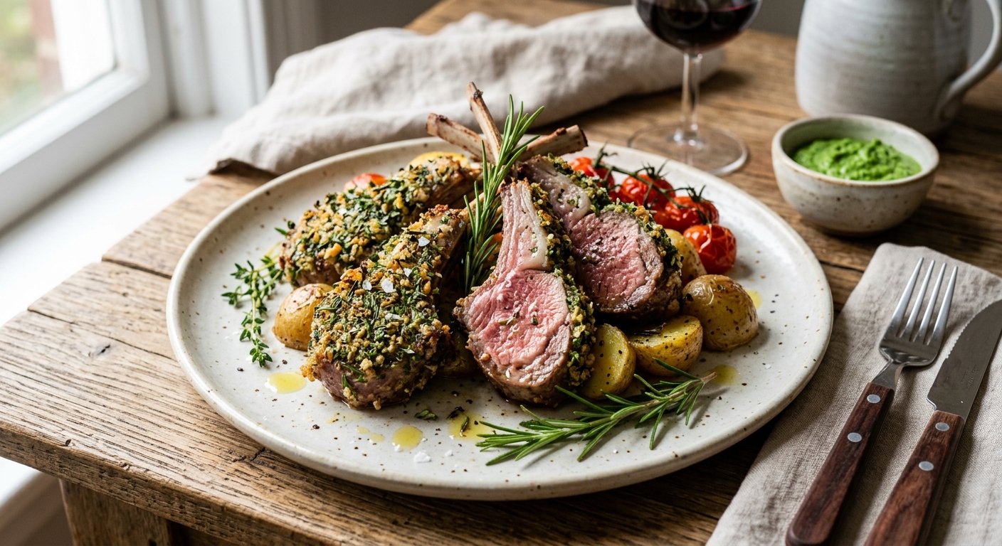 Herb-Crusted Lamb Chops